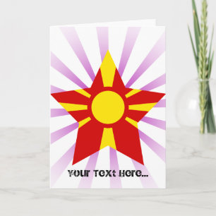 Tarjeta Festiva Estrella de Macedonia