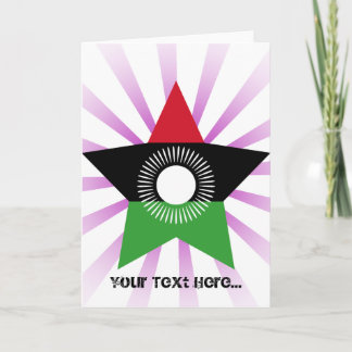 Tarjeta Festiva Estrella de Malawi