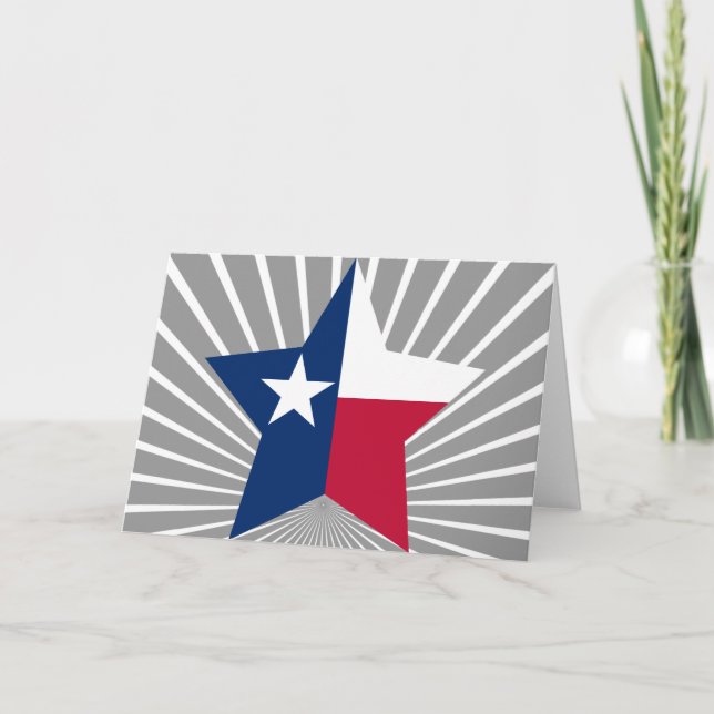 Tarjeta Festiva Estrella de Texas (Anverso)