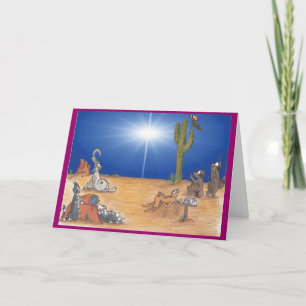 Tarjeta Festiva Estrella del desierto del día de fiesta