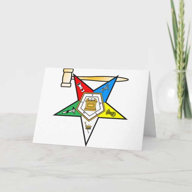 Tarjeta Festiva Estrella del este más allá de artículos de la (Anverso)