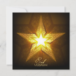 Tarjeta Festiva Estrella del patrón geométrico islámico feliz de E