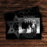 Tarjeta Festiva Estrella deseosa de David en la Hanukkah moderna<br><div class="desc">Minimal clásico de plata Bar/Bat Mitzvah y Hanukkah moderna Star of David con un fondo sólido crea un diseño elegante y sofisticado. Para obtener otros colores de coordinación o productos coincidentes,  visite JustFharryn @ Zazzle.com o póngase en contacto con el diseñador,  c/o Fharryn@yahoo.com Todos los derechos reservados. Zazzlemade.</div>