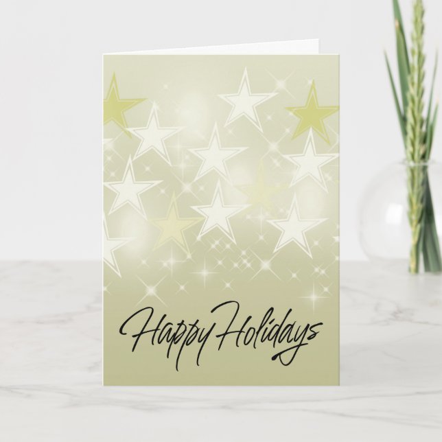 Tarjeta Festiva Estrella dorada (Anverso)