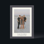 Tarjeta Festiva Estrella moderna de Hanukkah Elegante foto azul de<br><div class="desc">Elegante tarjeta de vacaciones con fotos azul de la Marina de Hanukkah</div>