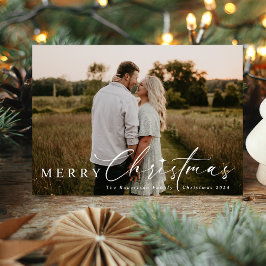 Tarjeta Festiva Estrella moderna de Navidades religiosos