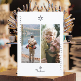 Tarjeta Festiva Estrella navideña de David