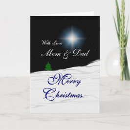 Tarjeta Festiva Estrella navideña de Merry