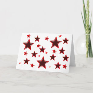 Tarjeta Festiva Estrella roja