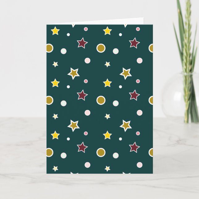 Tarjeta Festiva Estrellas (Anverso)