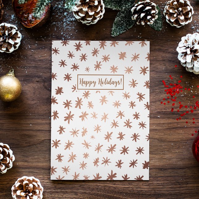 Tarjeta Festiva Estrellas metálicas - cobre (Subido por el creador)