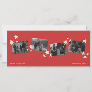 Tarjeta Festiva Estrellas Navideñas