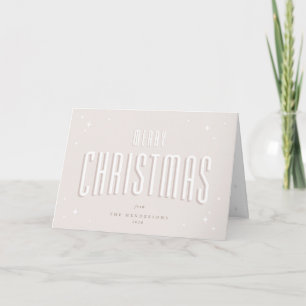 Tarjeta Festiva Estrellas retro rosadas pálidas Feliz foto de Navi
