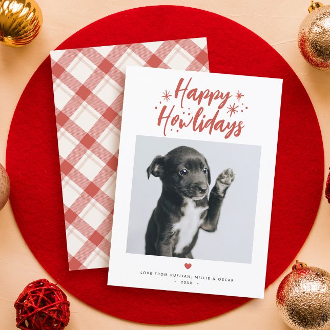 Tarjeta Festiva Estrellas y guiones Navidades de fotos de Mascotas (Subido por el creador)