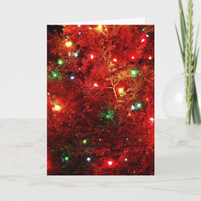 Tarjeta Festiva Estriberas de árbol (Anverso)