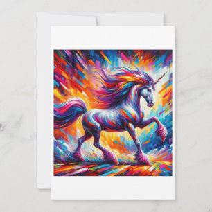 Tarjeta Festiva Estudio A de Unicorn - Fantasy AI