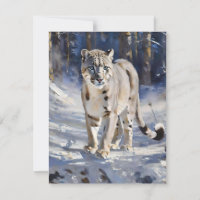 Estudio de Leopardo de la Nieve C - Aceites