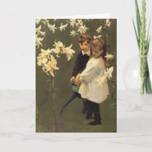 Tarjeta Festiva Estudio de los niños de Vickers