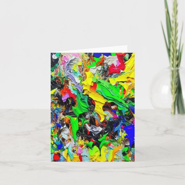 Tarjeta Festiva Estudio de Siete Pecados Mortales - Gluttony A (Anverso)