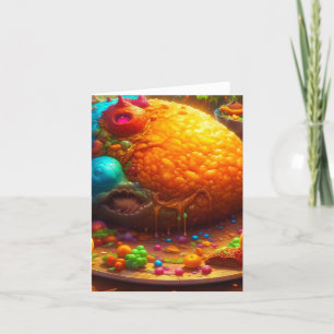 Tarjeta Festiva Estudio de Siete Pecados Mortales - Gluttony I