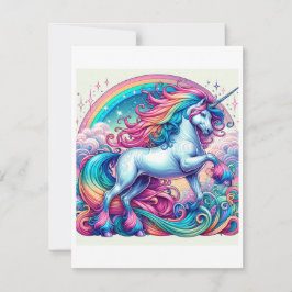 Tarjeta Festiva Estudio de Unicorn H - Fantasy AI