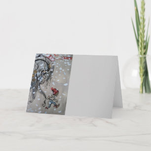 Tarjeta Festiva Estudio para Julbocken (cabra) del yule 1911