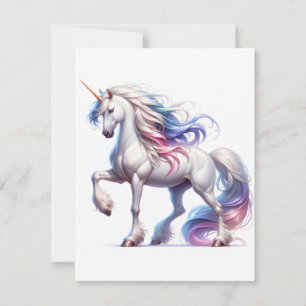 Tarjeta Festiva Estudio Unicorn P - Fantasy AI