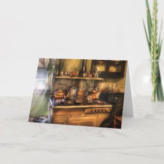 Tarjeta Festiva Estufa - cuál está para la cena