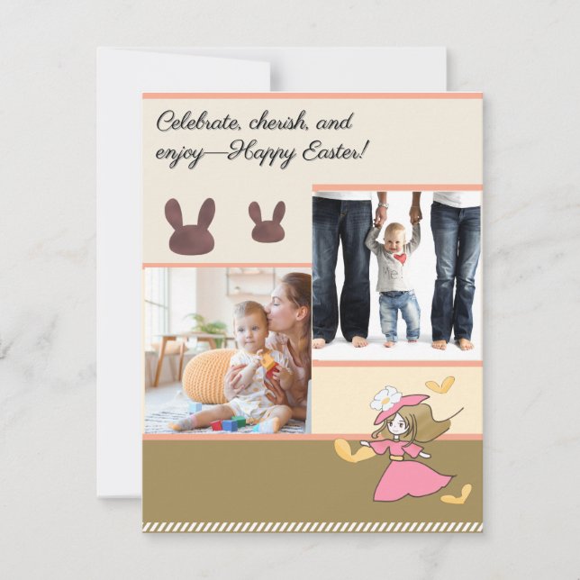 Tarjeta Festiva Ethereal Spring: The Easter Godフラットシーズンカード (Anverso)