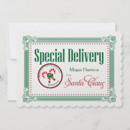 Tarjeta Festiva Etiqueta de regalo de Personalizado de entrega esp