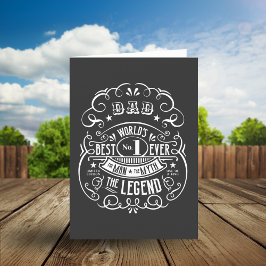 Tarjeta Festiva Etiqueta de Whisky Hombre Mito Leyenda Papá