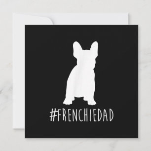 Tarjeta Festiva etiqueta frenchie dad bulldog francés papá