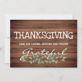 Tarjeta Festiva Eucalipto ruso |Agradecimiento |Acción de Gracias