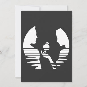 Tarjeta Festiva Eve Manda Una Apple A Adam, Versión Blanca 2/3