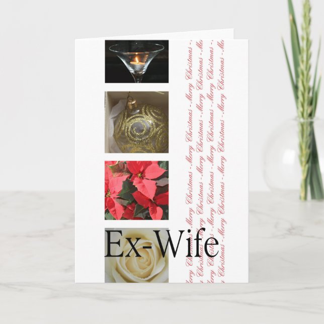 Tarjeta Festiva Ex Wife Merry Christmas card (Anverso)