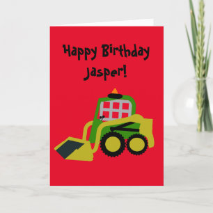 Tarjeta Festiva Excavadora Bobcat