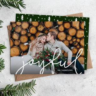 Tarjeta Festiva Exceso alegre de fotografías de guiones