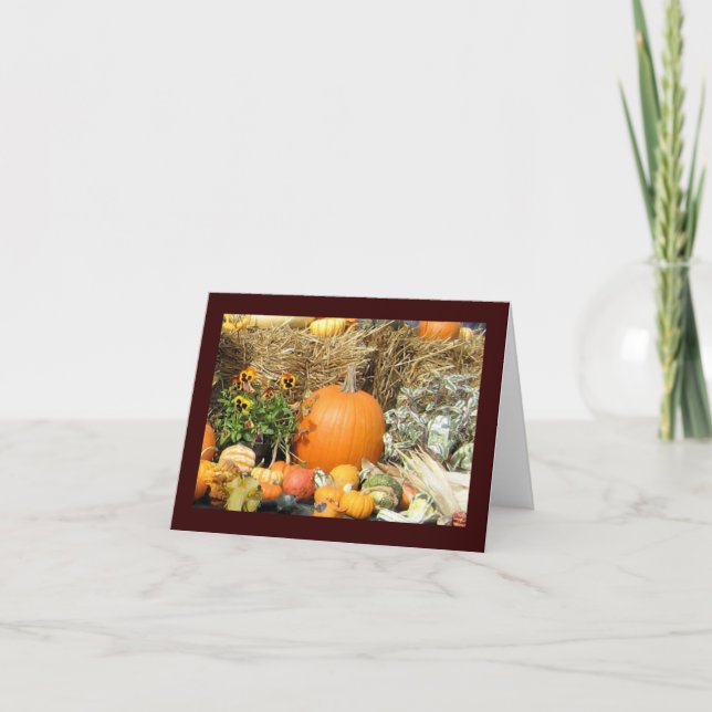 Tarjeta Festiva Exhibición de la acción de gracias (Anverso)