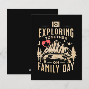 Tarjeta Festiva Explorando juntos el Día de la Familia