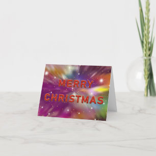Tarjeta Festiva Explosión cósmica de navidades
