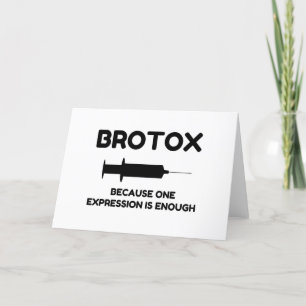Tarjeta Festiva Expresión de Botox