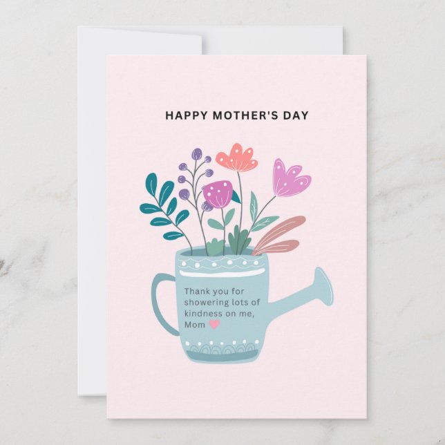 Tarjeta Festiva Expresiones del día de la madre (Anverso)