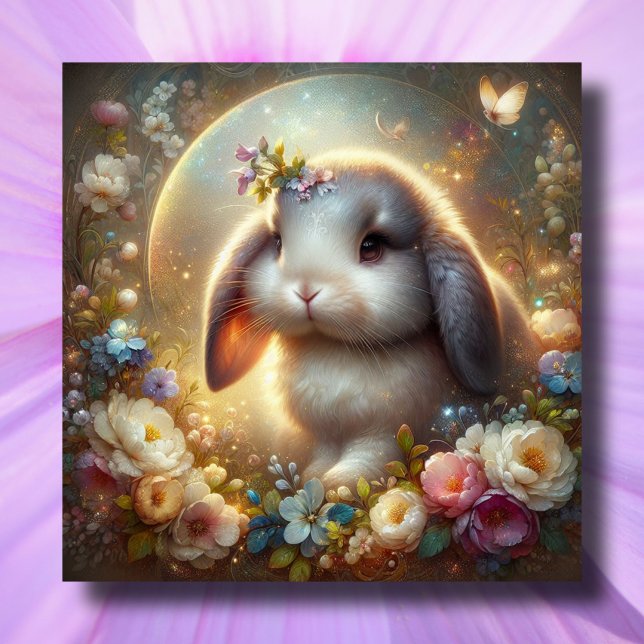 Tarjeta Festiva Exquisitos fantasías Art Lop Earl Bunny Easter (Subido por el creador)