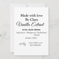 Extracto de vainilla de ingredientes caseros añadi