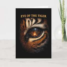 Tarjeta Festiva Eye of the Tiger