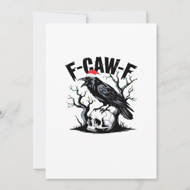 Tarjeta Festiva F-Caw-F Essential Funny Quote (Anverso)