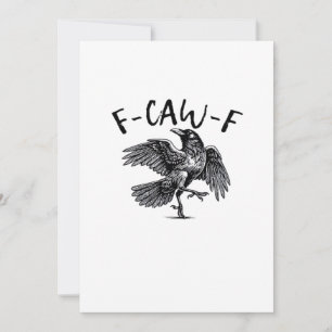Tarjeta Festiva F Caw F Estética Clásica Esencial