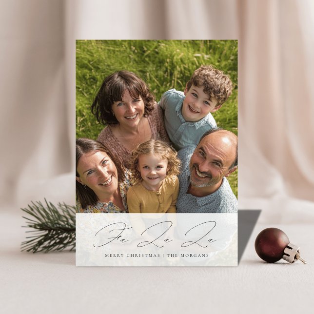 Tarjeta Festiva Fa La Joyful Navidades Foto de la familia (Subido por el creador)