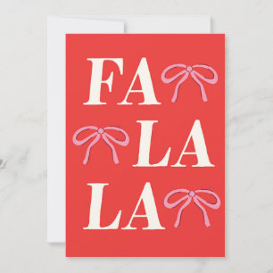 Tarjeta Festiva Fa La La