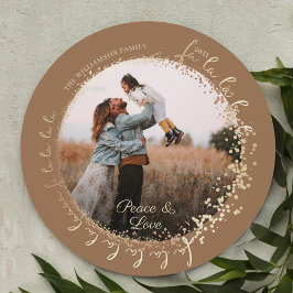 Tarjeta Festiva Fa La La Magical Navidades de Oro Carol Song 1 Fot